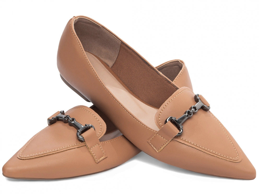 Sapatilha Mocassim Bico Fino Alongado Clássico