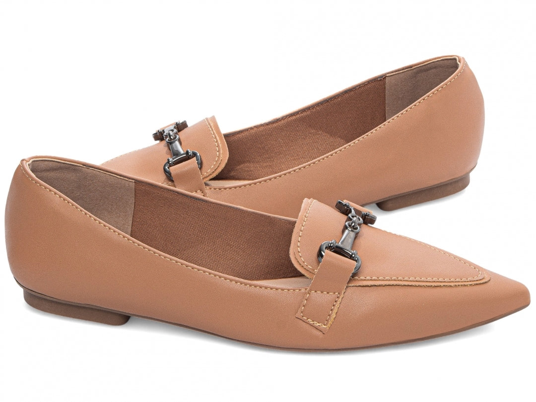 Sapatilha Mocassim Bico Fino Alongado Clássico