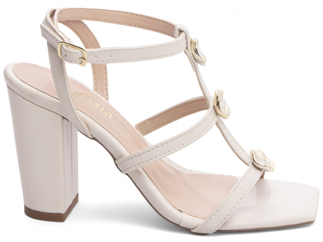 Sandália Feminina Salto Grosso Elegância