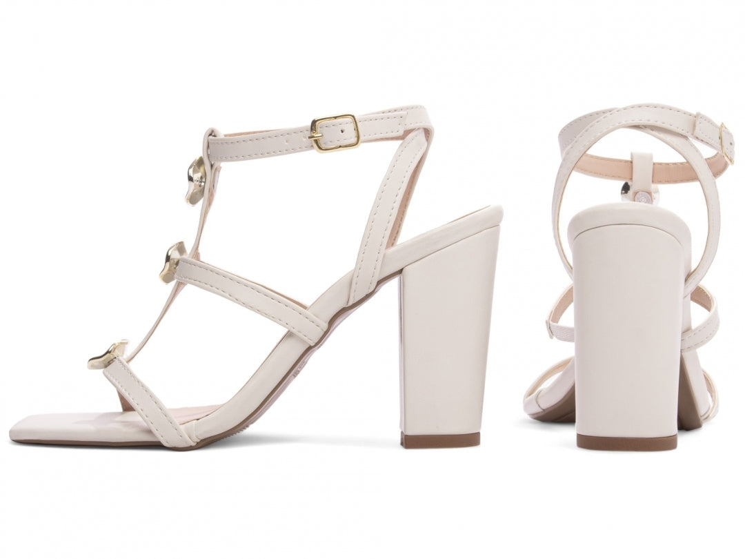 Sandália Feminina Salto Grosso Elegância