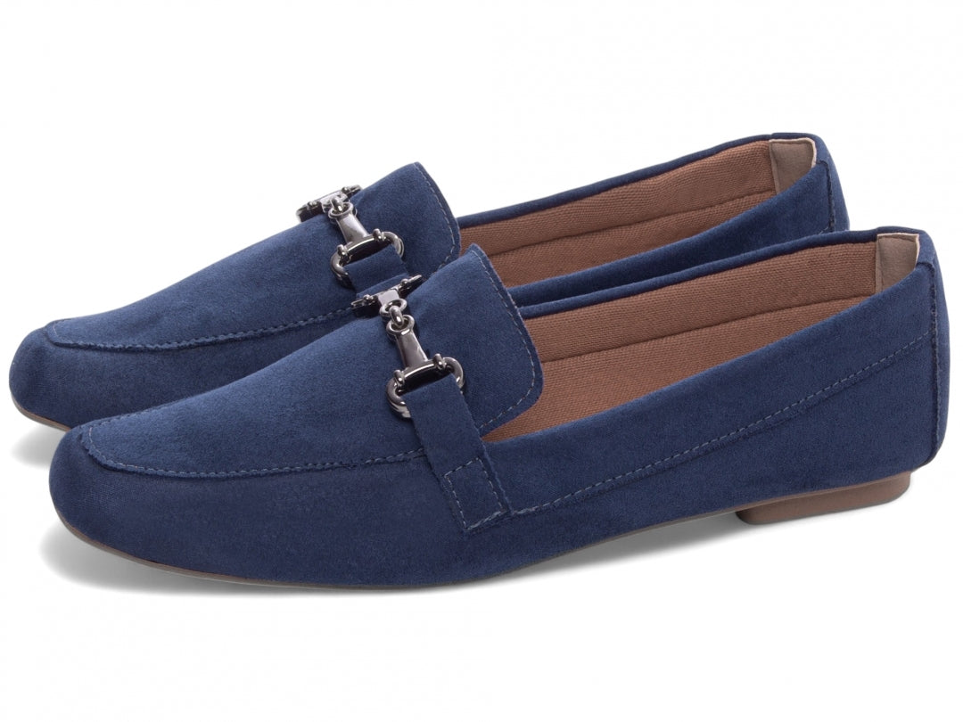 Mocassim Azul Bico Alongado Premium