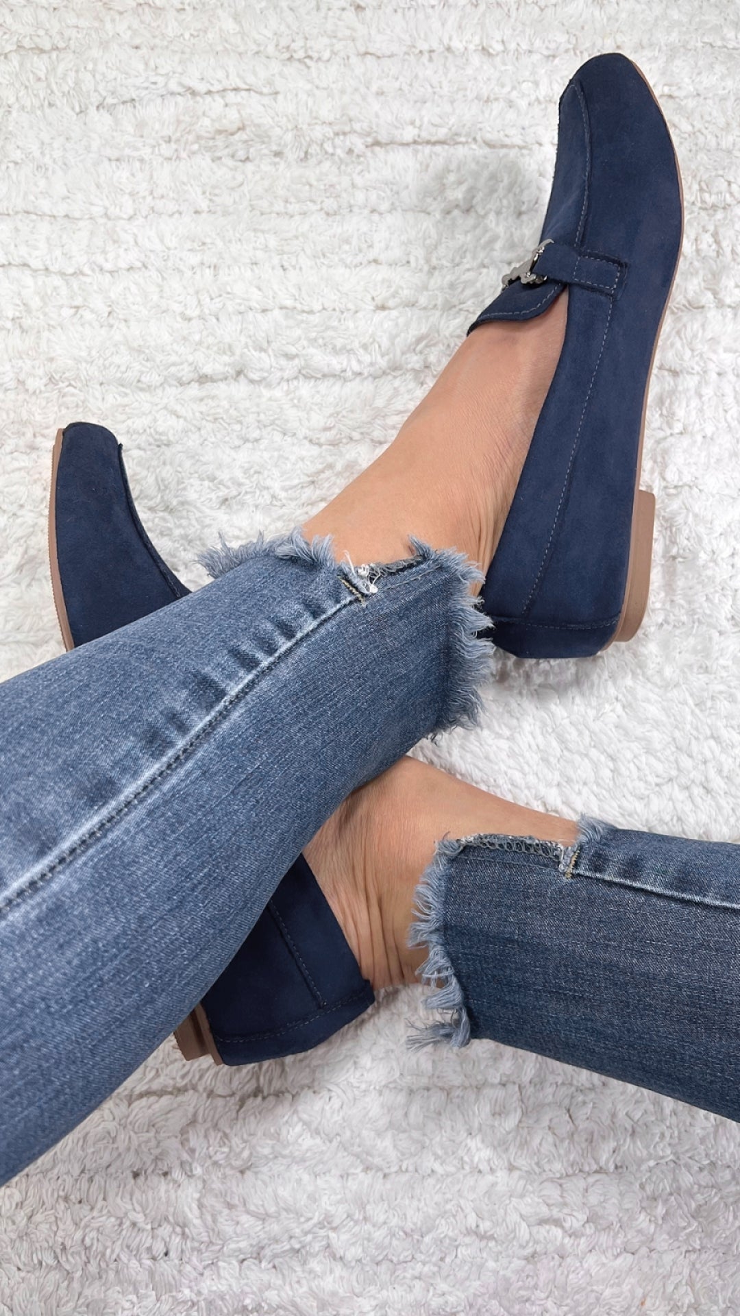 Mocassim Azul Bico Alongado Premium