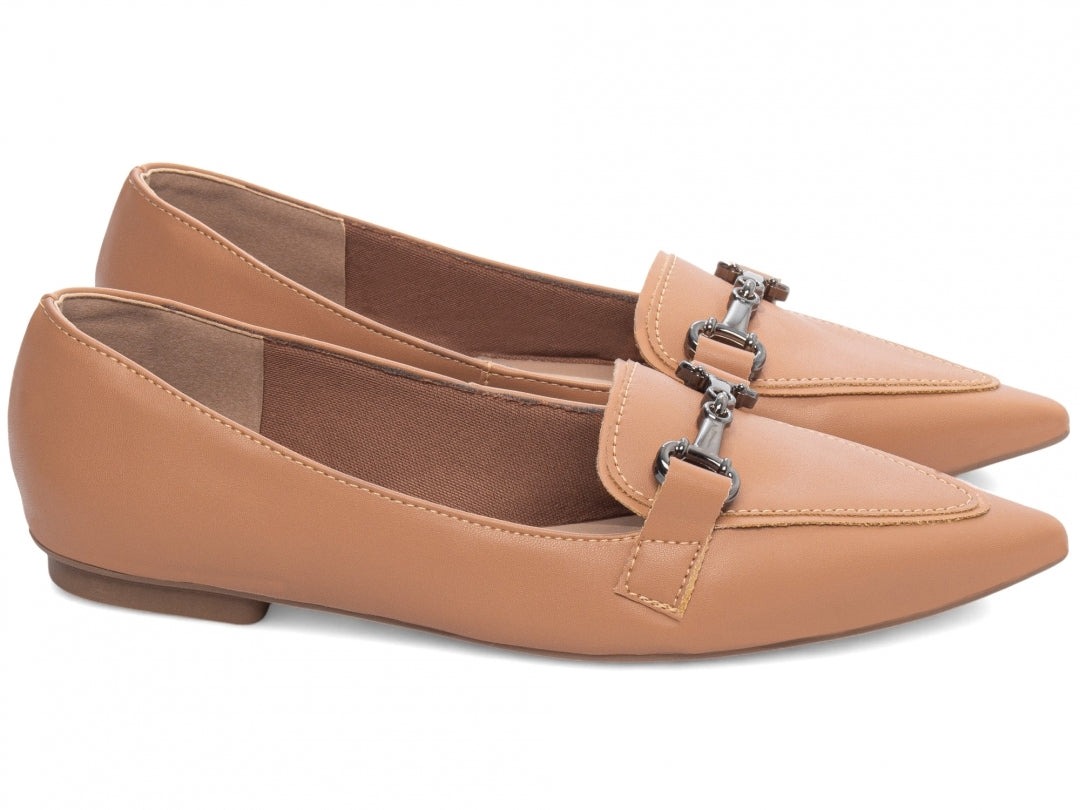 Sapatilha Mocassim Bico Fino Alongado Clássico