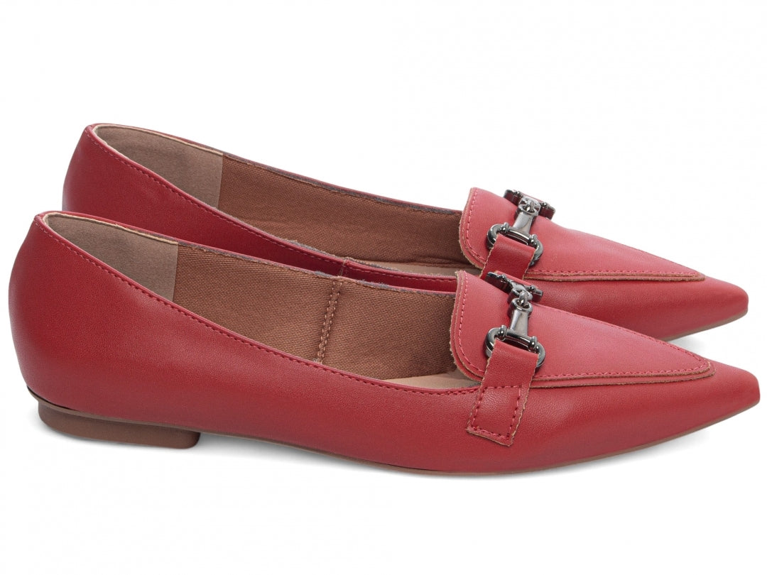 Sapatilha Mocassim Bico Fino Alongado Clássico