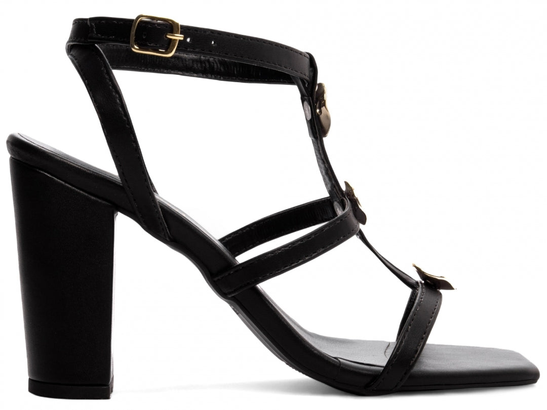 Sandália Feminina Salto Grosso Elegância