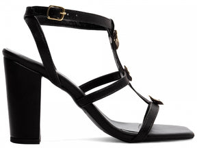 Sandália Feminina Salto Grosso Elegância