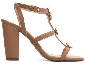 Sandália Feminina Salto Grosso Elegância