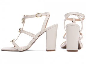 Sandália Feminina Salto Grosso Elegância