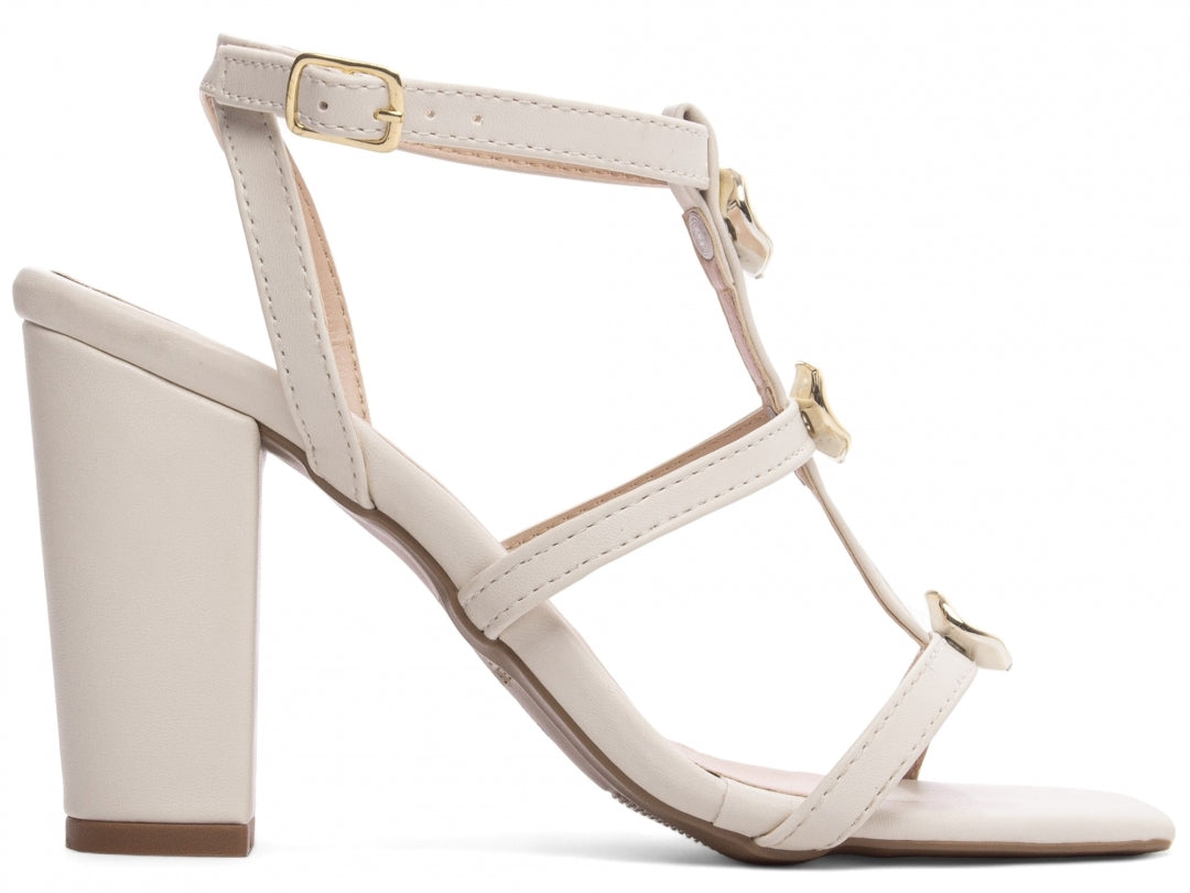 Sandália Feminina Salto Grosso Elegância