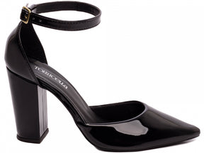 Sapato Scarpin Salto Alto Verniz Preto