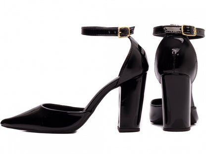Sapato Scarpin Salto Alto Verniz Preto