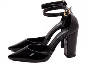 Sapato Scarpin Salto Alto Verniz Preto