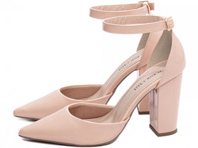 Sapato Scarpin Salto Alto Verniz Rosê