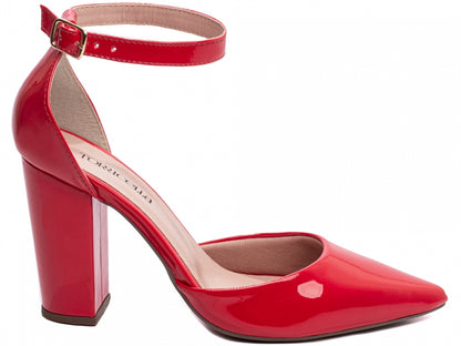 Sapato Scarpin Salto Alto Verniz Vermelho