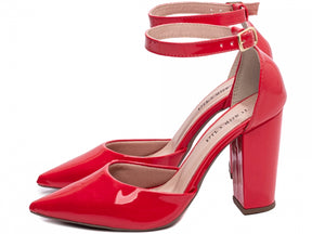 Sapato Scarpin Salto Alto Verniz Vermelho