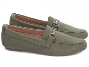 Mocassim Verde Bico Alongado Premium