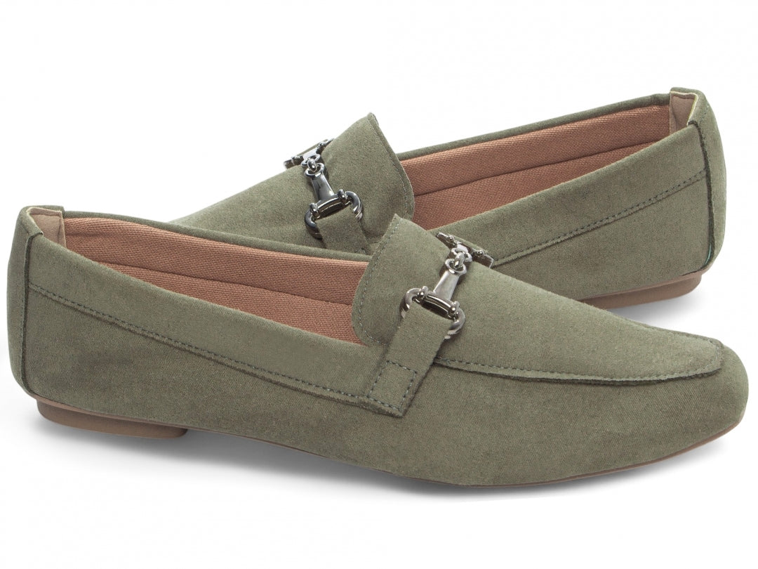 Mocassim Verde Bico Alongado Premium