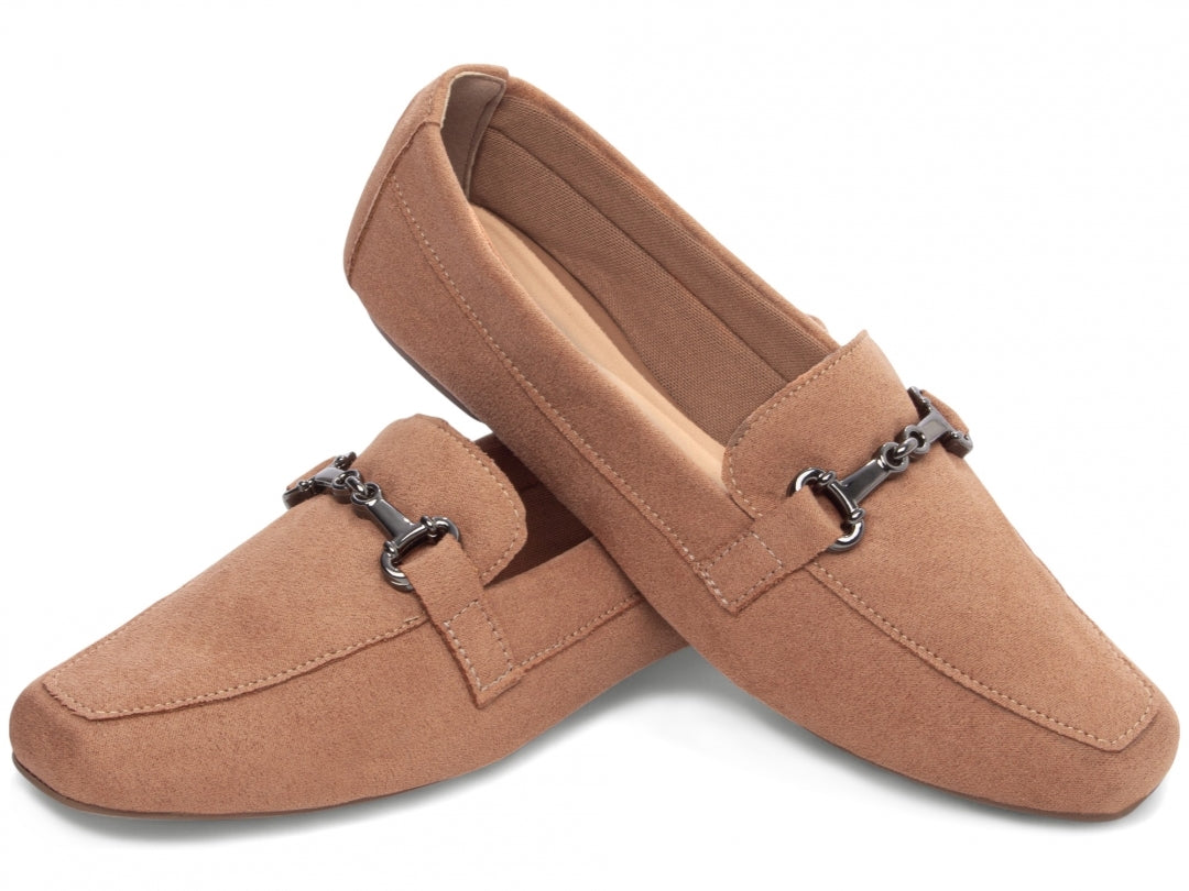 Mocassim Bege Bico Alongado Premium