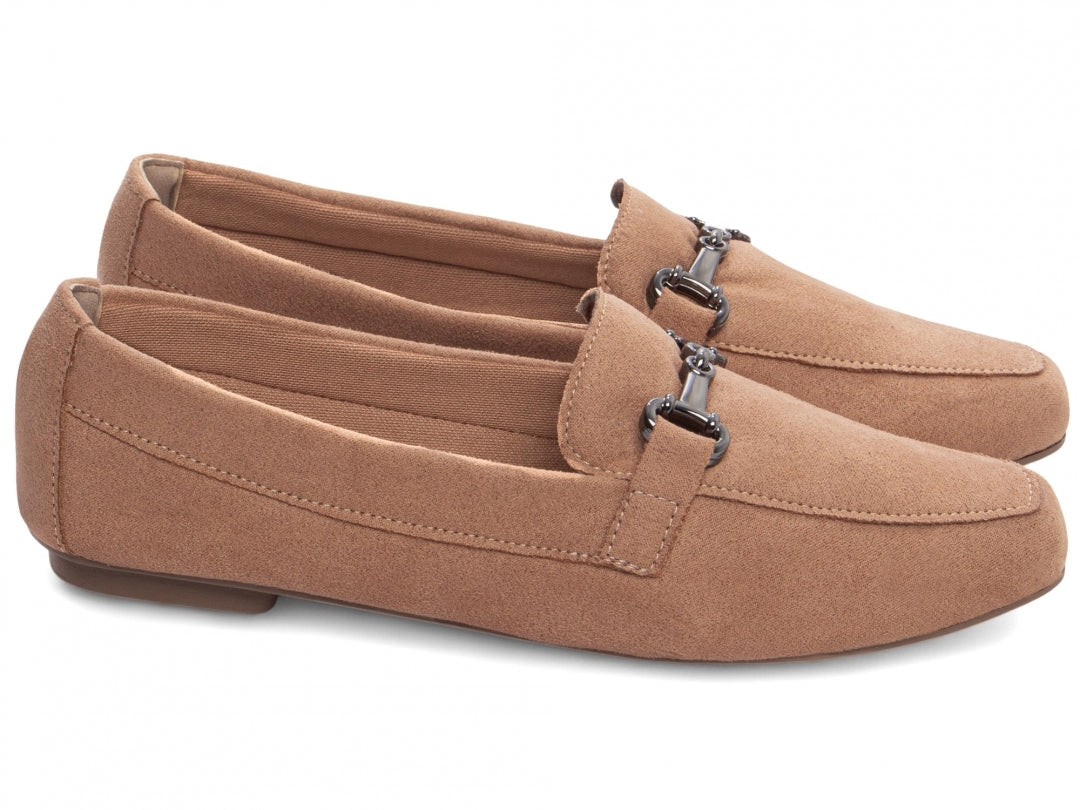 Mocassim Bege Bico Alongado Premium