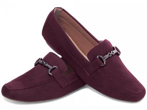 Mocassim Vinho Bico Alongado Premium