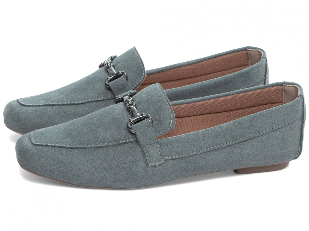 Mocassim Azul Claro Bico Alongado Premium