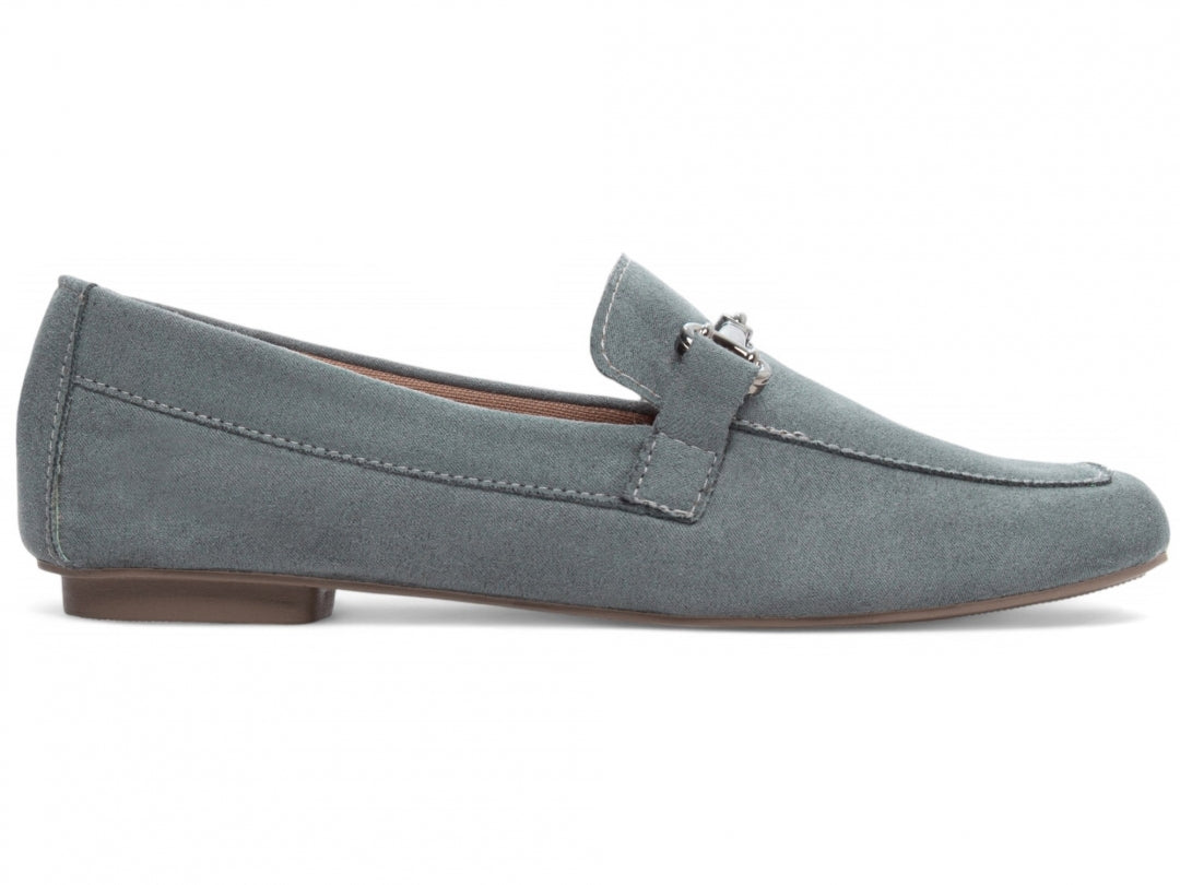 Mocassim Azul Claro Bico Alongado Premium