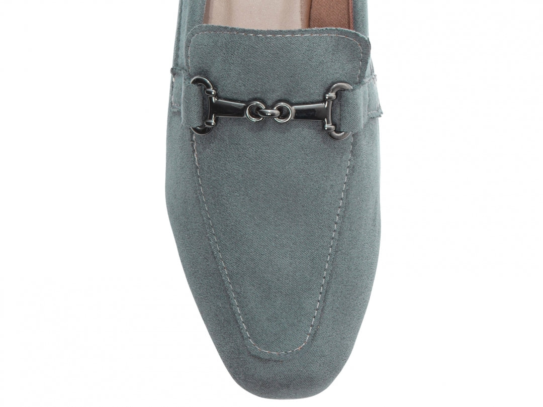 Mocassim Azul Claro Bico Alongado Premium