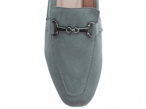 Mocassim Azul Claro Bico Alongado Premium