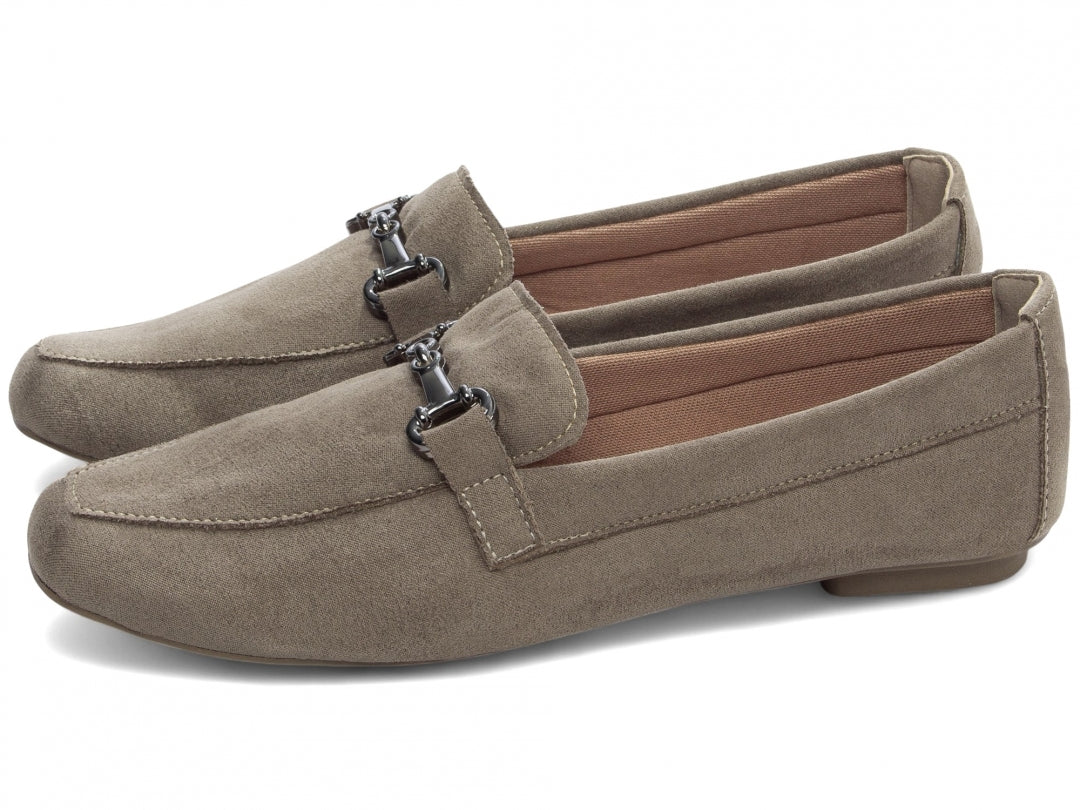 Mocassim Cinza Bico Alongado Premium