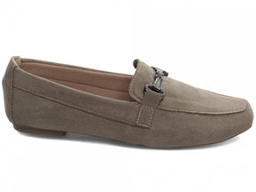 Mocassim Cinza Bico Alongado Premium