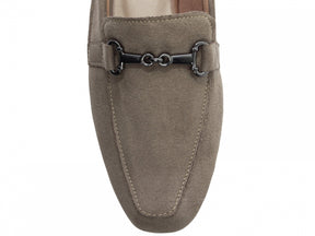 Mocassim Cinza Bico Alongado Premium